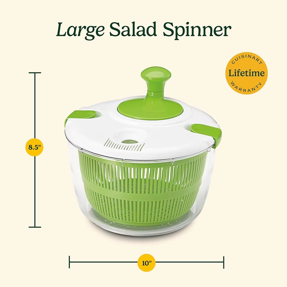 Effortlessly Wash and Dry Your Greens with the 5L Large Salad Spinner - Multi-Use Vegetable Washer and Drainer JT252
